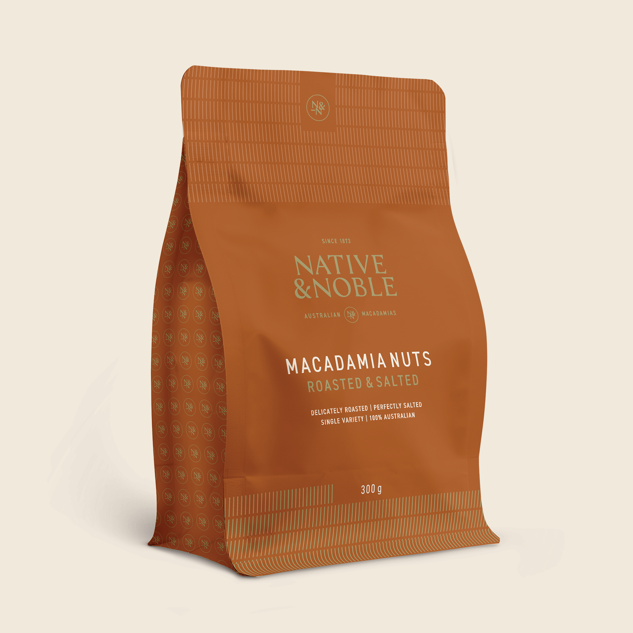 Macadamia Nuts, Roasted & Salted - 300g